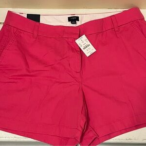 J Crew Women’s Hot Pink Size 14 5” Chino Shorts